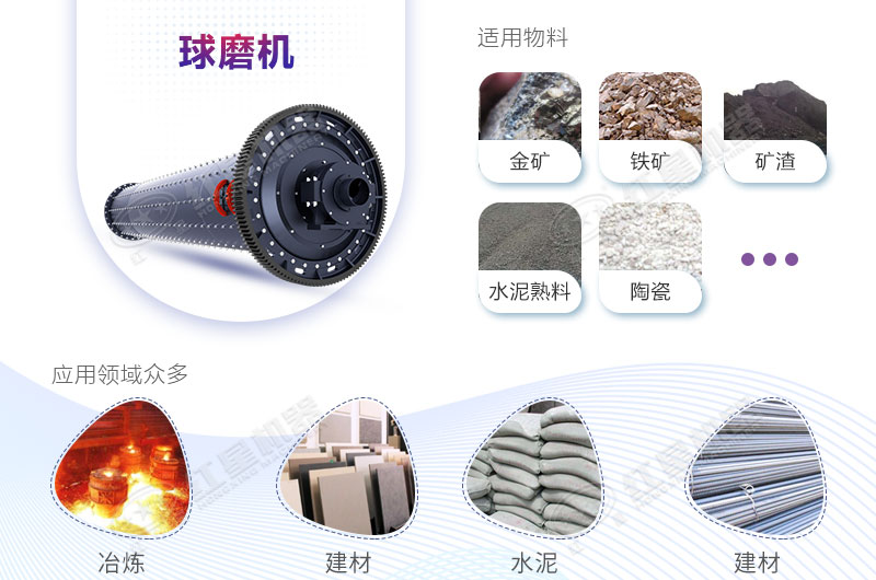水泥球磨機(jī)設(shè)備優(yōu)勢多，應(yīng)用廣泛