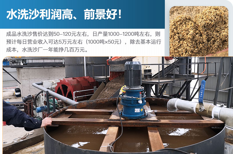 水洗砂的原料是什么？水洗沙一年能掙多少錢？