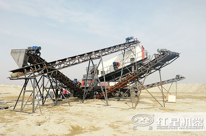 鋼筋混凝土破碎用什么機器？建筑垃圾移動破碎站剛剛好