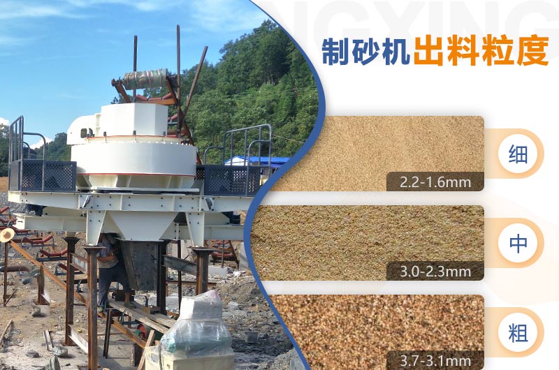 紅星機(jī)器HVI制砂機(jī)的粗、中、細(xì)粒度范圍